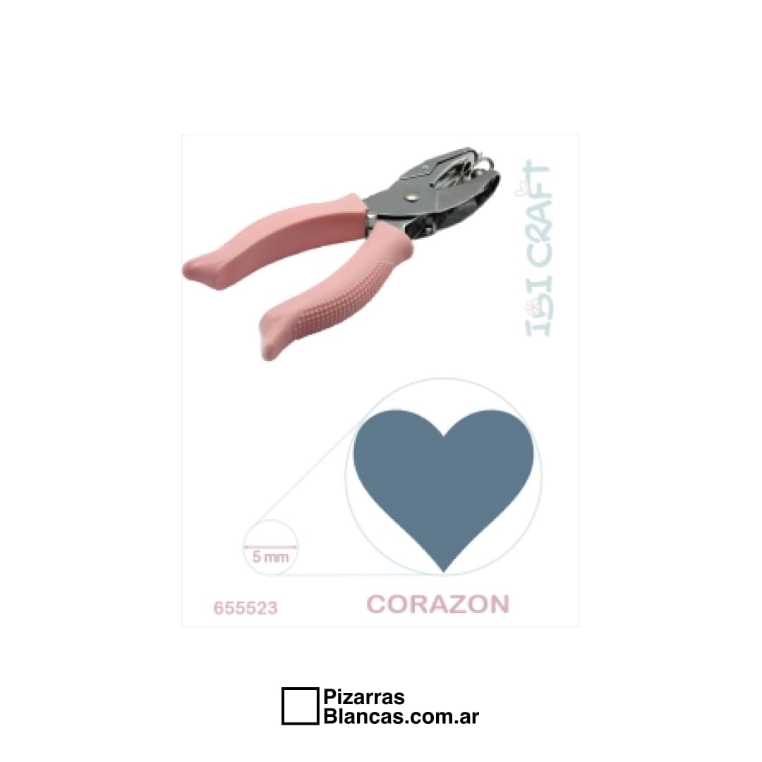 PERFORADORA PINZA CORAZON 5 MM