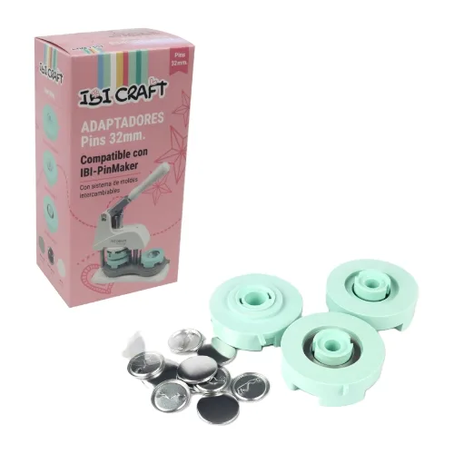 Adaptador para Fabricadora de Pins IBI 32 mm + 10 Sets
