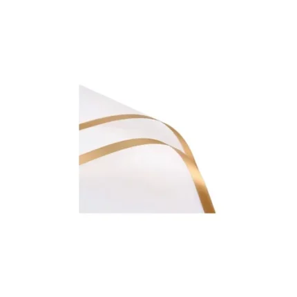 Papel Coreano 56x56 cm Esmerilado con Borde Oro